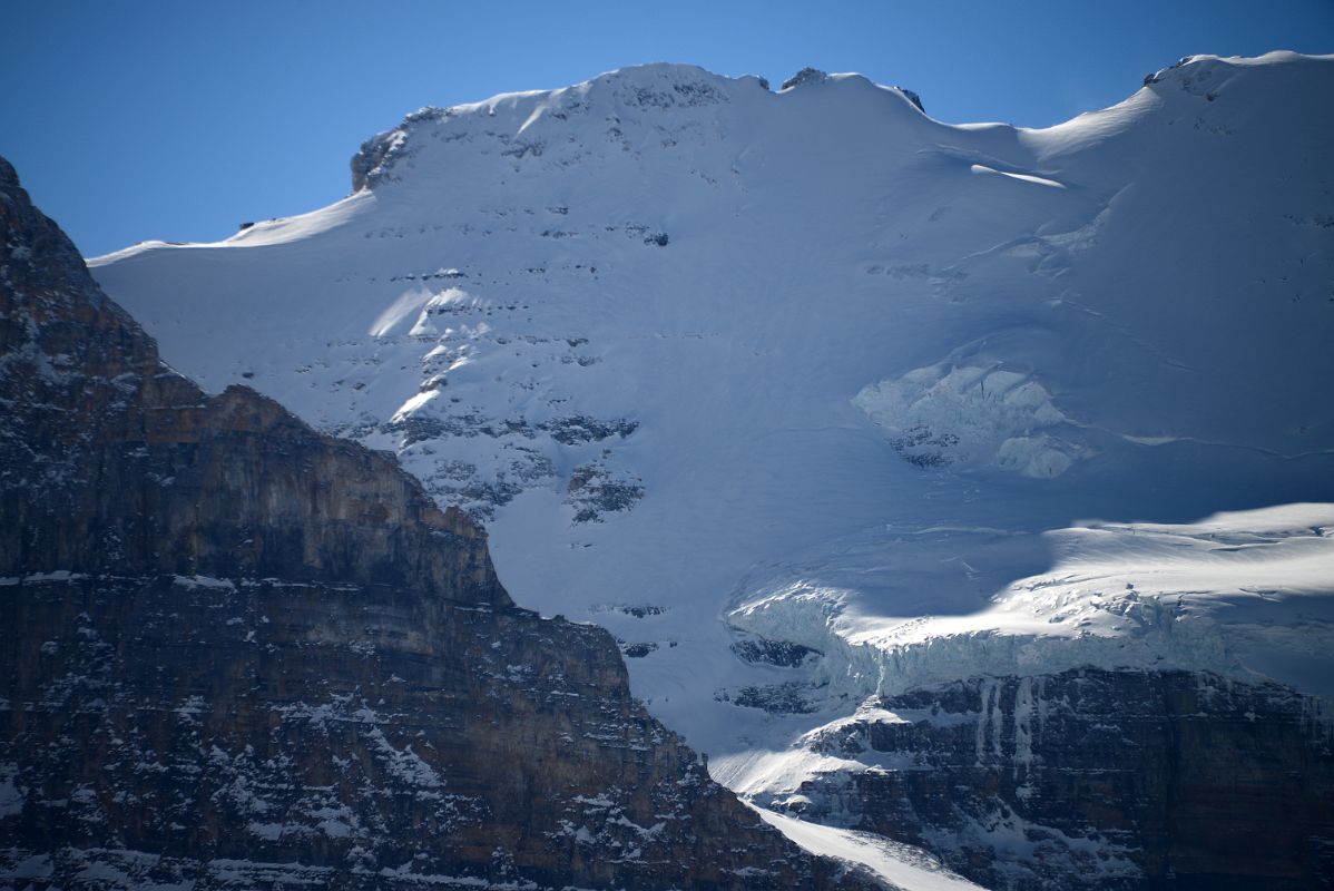 13A Mount Victoria Face Close Up From Lake Louise In Winter